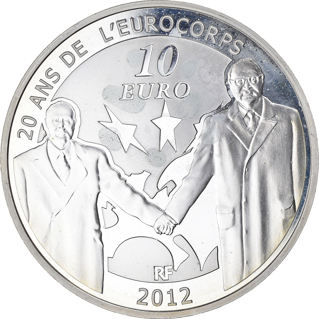 France, Europa, 10 Euro, 2012, Paris, Proof, MS(65-70), Silver