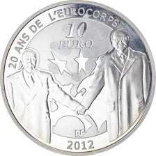 France, Europa, 10 Euro, 2012, Paris, Proof, MS(65-70), Silver