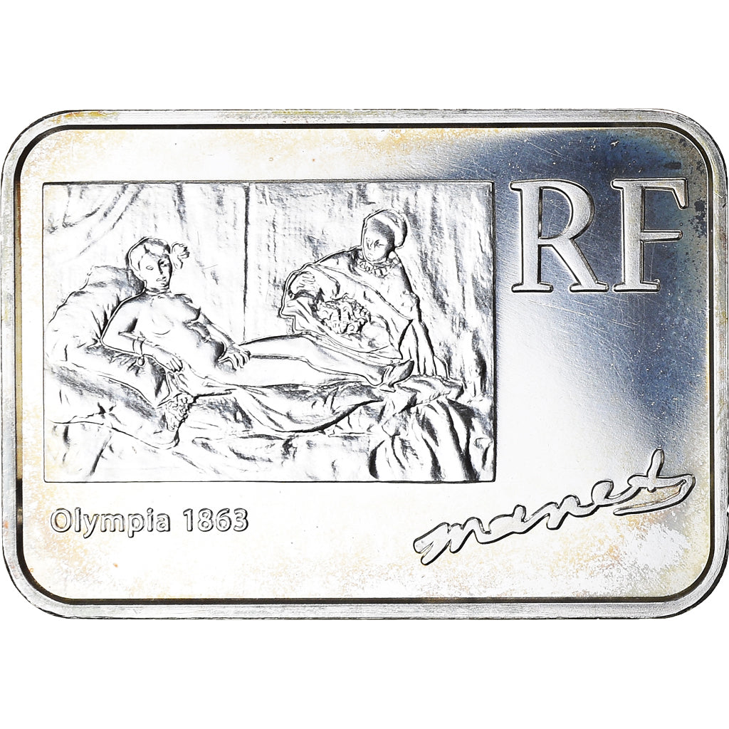 France, Monnaie de Paris, 1/4 Euro, Edouard Manet, 2008, Paris, Proof, FDC