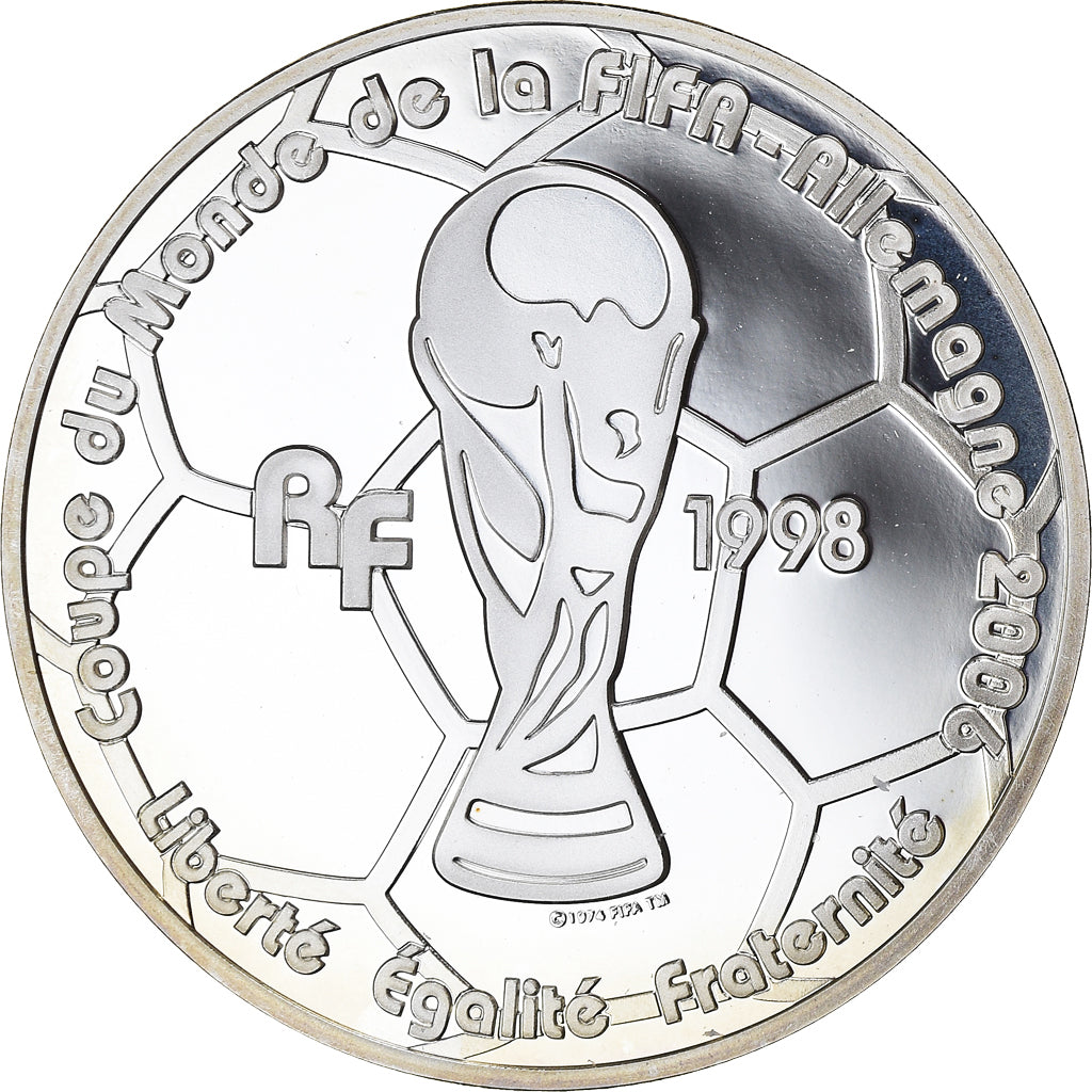Francia, 1-1/2 Euro, FIFA World Cup, 2005, Paris, FDC, Argento, KM:2020