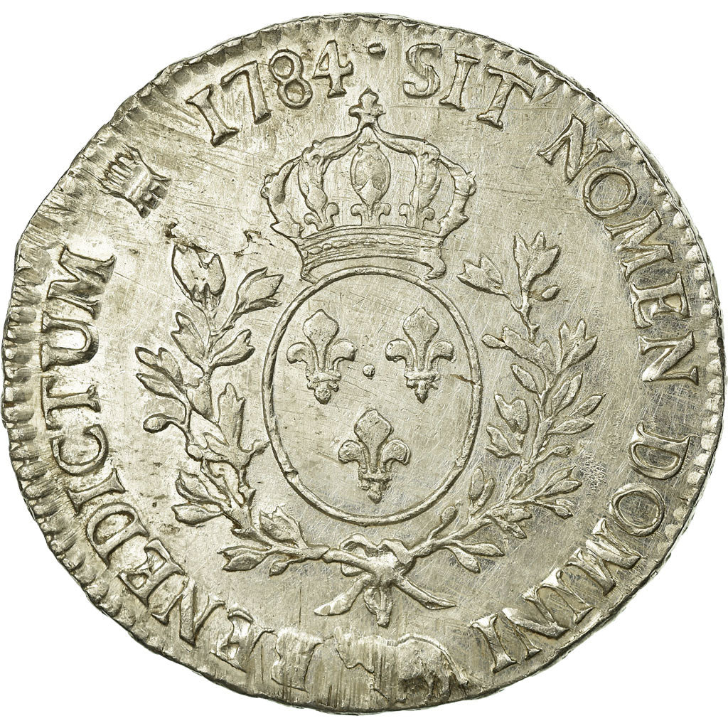 Monnaie, France, Louis XVI, Écu de Béarn aux branches d'olivier, Ecu, 1784