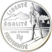 France, Biathlon, 1-1/2 Euro, 2005, Paris, Proof, FDC, Argent