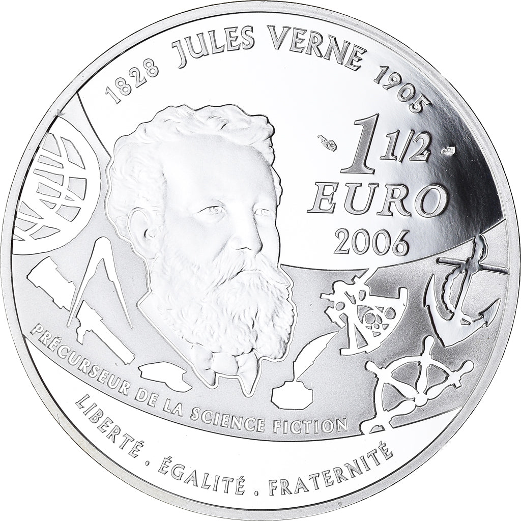 França, 1-1/2 Euro, Jules Verne - Michel Strogoff, 2006, Paris, BE, MS(65-70)