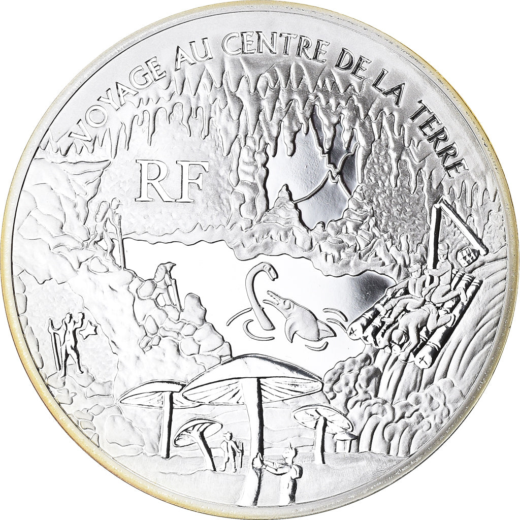 Francja, 1-1/2 Euro, Voyage au Centre de la Terre, Jules Verne, 2006, Paris