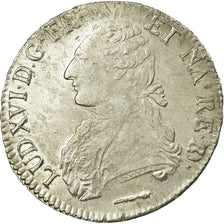 Moneta, Francia, Louis XVI, Écu de Béarn aux branches d'olivier, Ecu, 1784