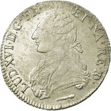Moneda, Francia, Louis XVI, Écu de Béarn aux branches d'olivier, Ecu, 1784