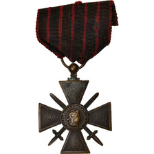 Francia, Croix de Guerre, WAR, medalla, 1914-1918, Muy buen estado, Bronce, 37
