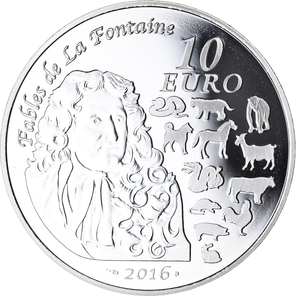 France, Monnaie de Paris, 10 Euro, Année du singe, 2016, Paris, Proof