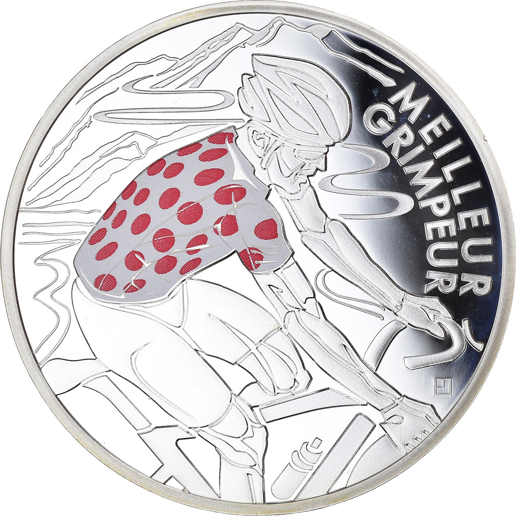 Francja, Monnaie de Paris, 10 Euro, Tour de France Maillot à pois, 2013, Paris