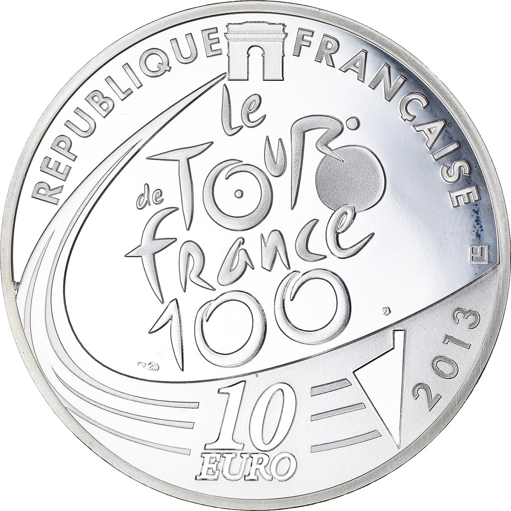 Francja, Monnaie de Paris, 10 Euro, Tour de France Maillot à pois, 2013, Paris