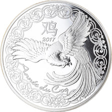 Francja, Monnaie de Paris, 10 Euro, Year of the Rooster, 2017, Proof, MS(65-70)