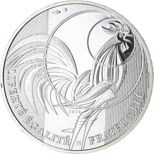 França, Monnaie de Paris, 10 Euro, Coq, 2016, Paris, BE, MS(65-70), Prata