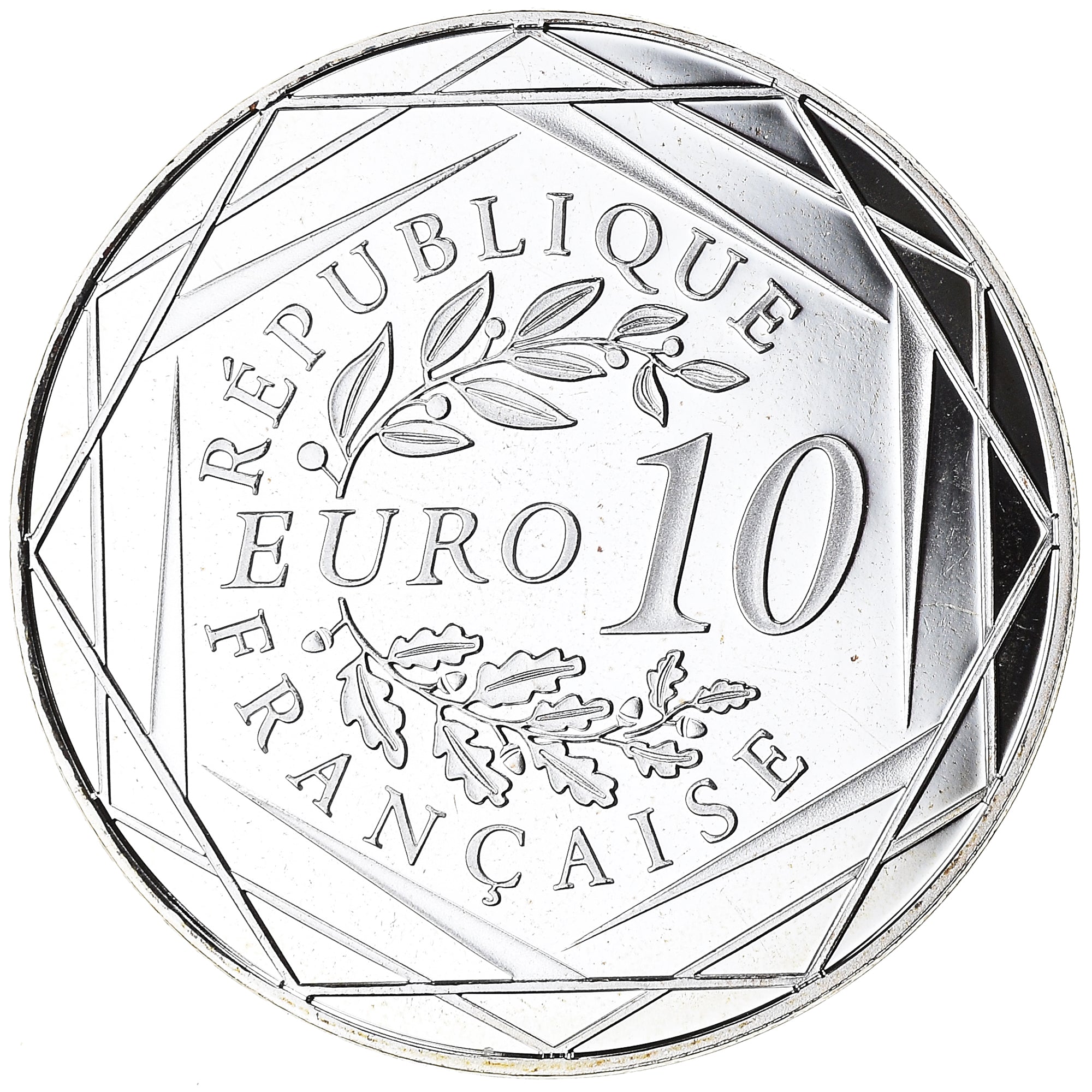 França, Monnaie de Paris, 10 Euro, Coq, 2016, Paris, BE, MS(65-70), Prata