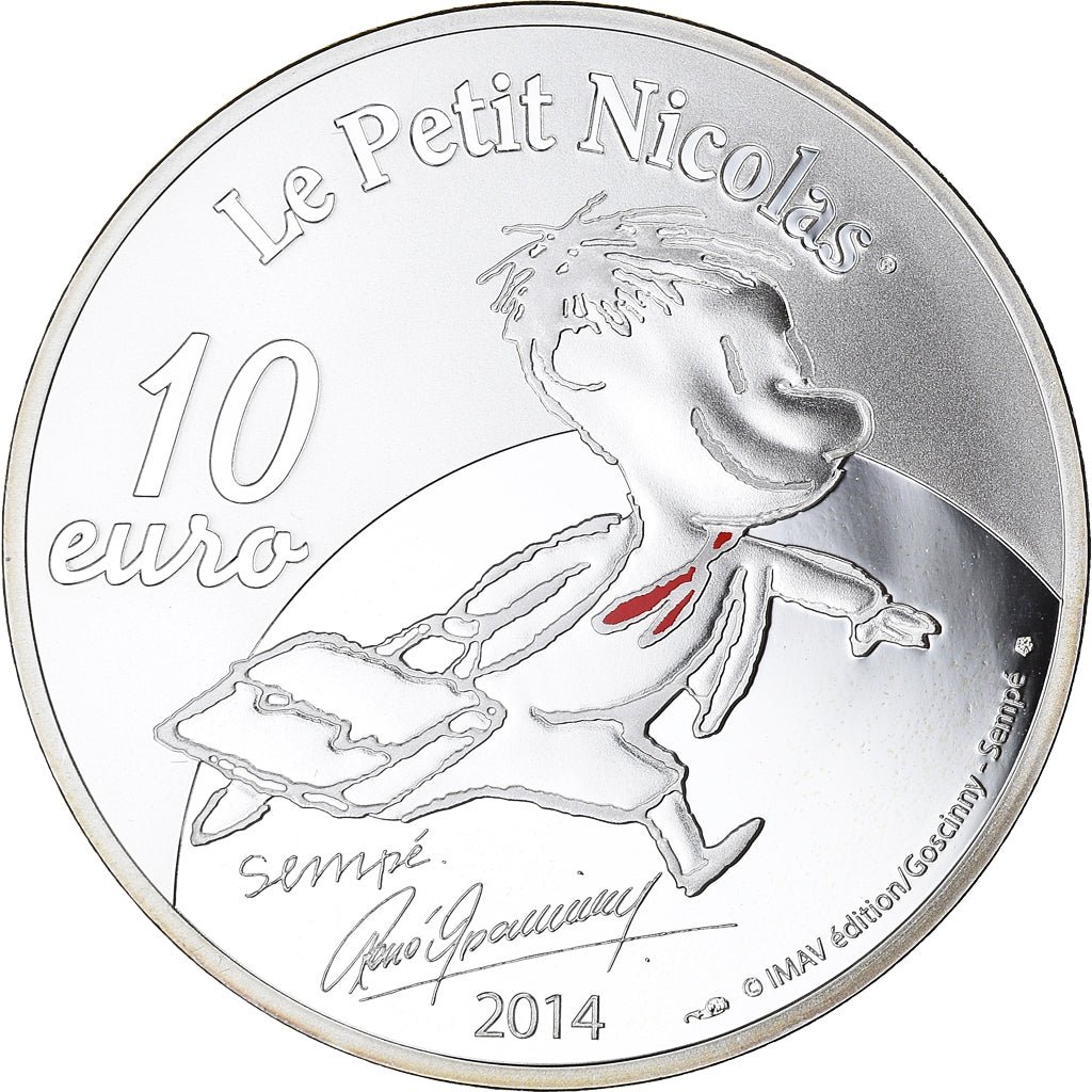 Francja, Monnaie de Paris, 10 Euro, Les Vacances du Petit Nicolas, 2014, Paris