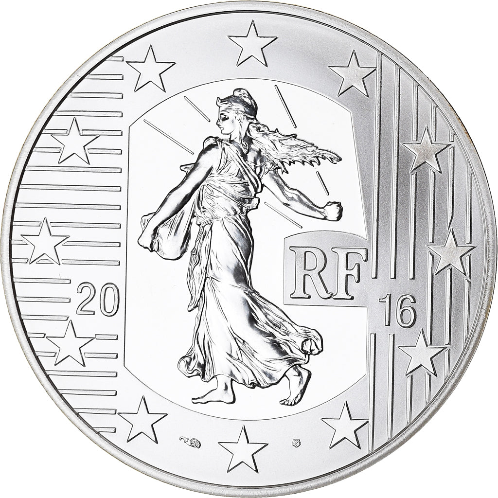 França, Monnaie de Paris, 10 Euro, Semeuse, Le Teston, 2016, Proof, MS(65-70)