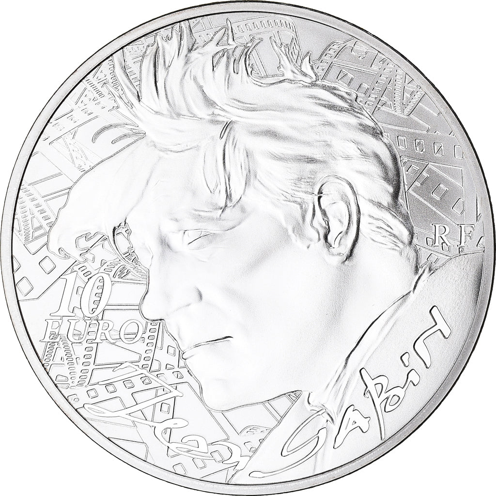 France, Monnaie de Paris, 10 Euro, Jean Gabin, 2016, Proof, MS(65-70), Silver