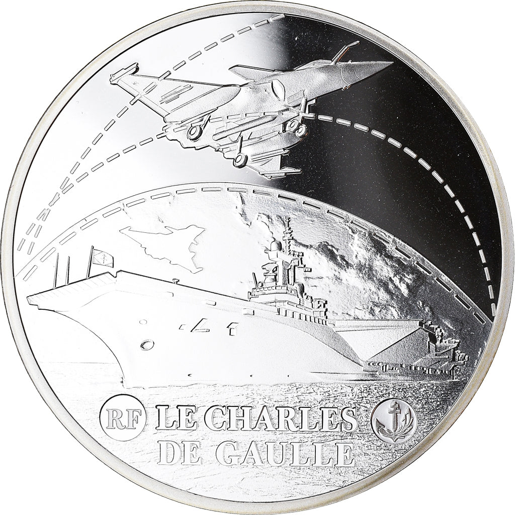 Francia, Monnaie de Paris, 10 Euro, Navire, Le Charles De Gaulle, 2016, BE, FDC
