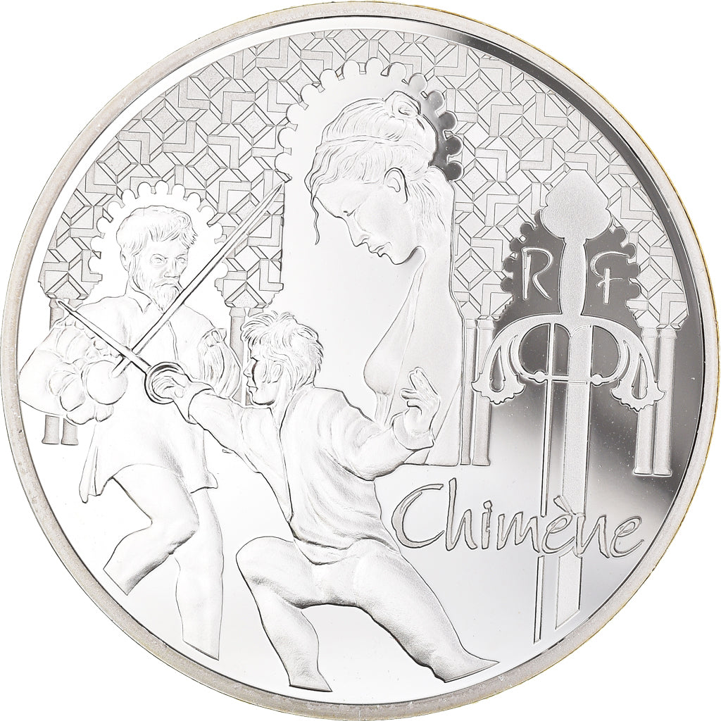 Frankreich, Monnaie de Paris, 10 Euro, Chimène, 2015, Paris, BE, STGL, Silber