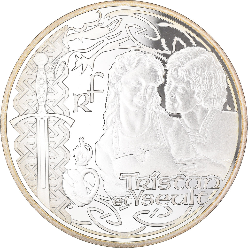 Frankrijk, Parijse munten, 10 Euro, Tristan et Yseult, 2015, Paris, Proof, FDC