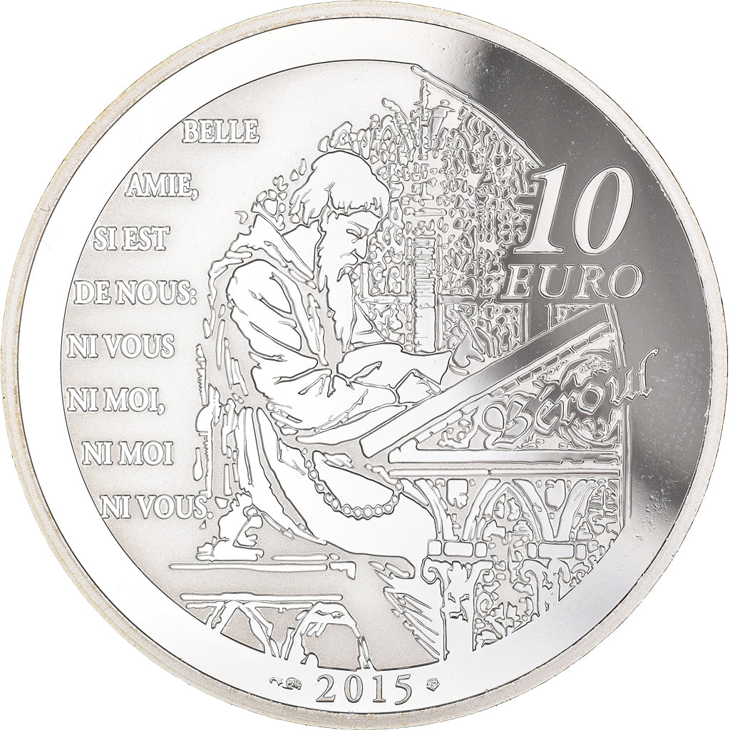 Frankrijk, Parijse munten, 10 Euro, Tristan et Yseult, 2015, Paris, Proof, FDC