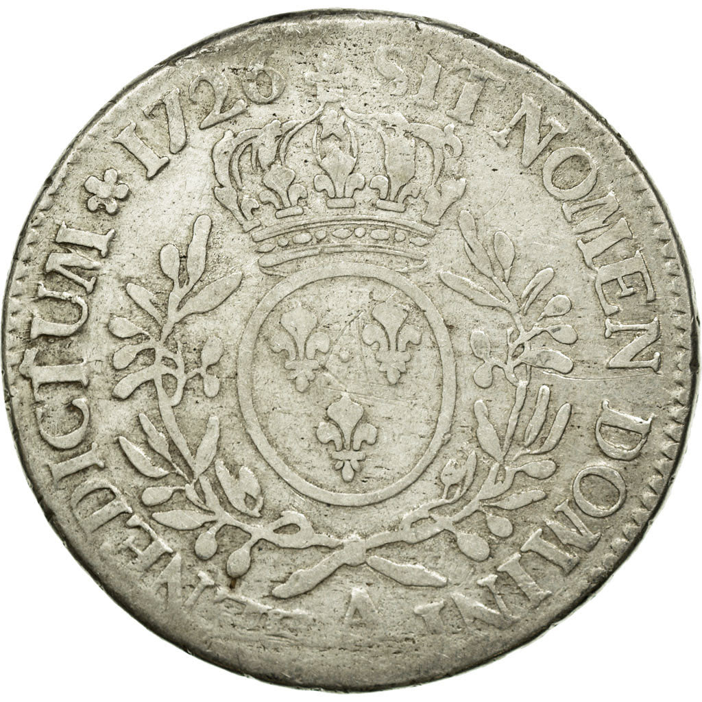 Moneta, Francja, Louis XV, Écu aux branches d'olivier, Ecu, 1726, Paris