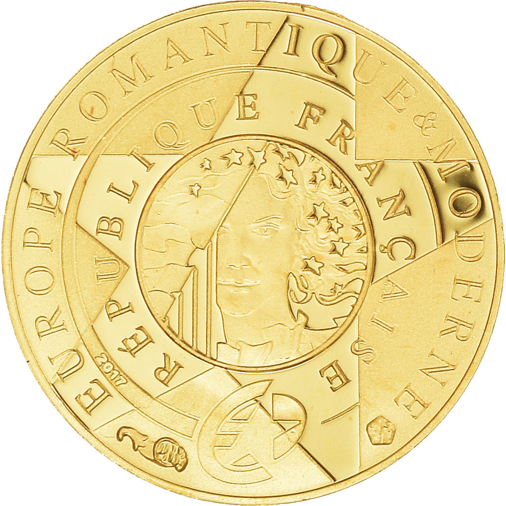 Francia, Monnaie de Paris, 5 Euro, Europa, 2017, Proof, FDC, Oro