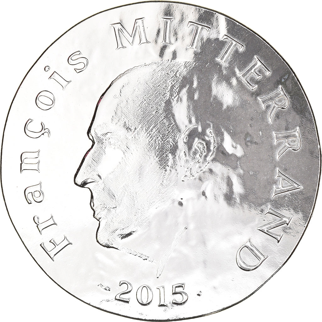 France, Monnaie de Paris, 10 Euro, François Mitterrand, 2015, Paris, Proof