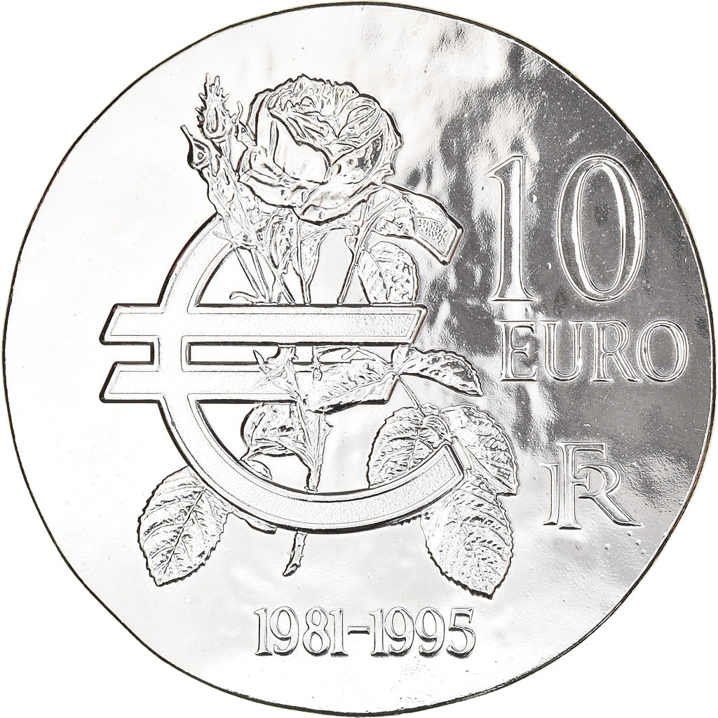 France, Monnaie de Paris, 10 Euro, François Mitterrand, 2015, Paris, Proof