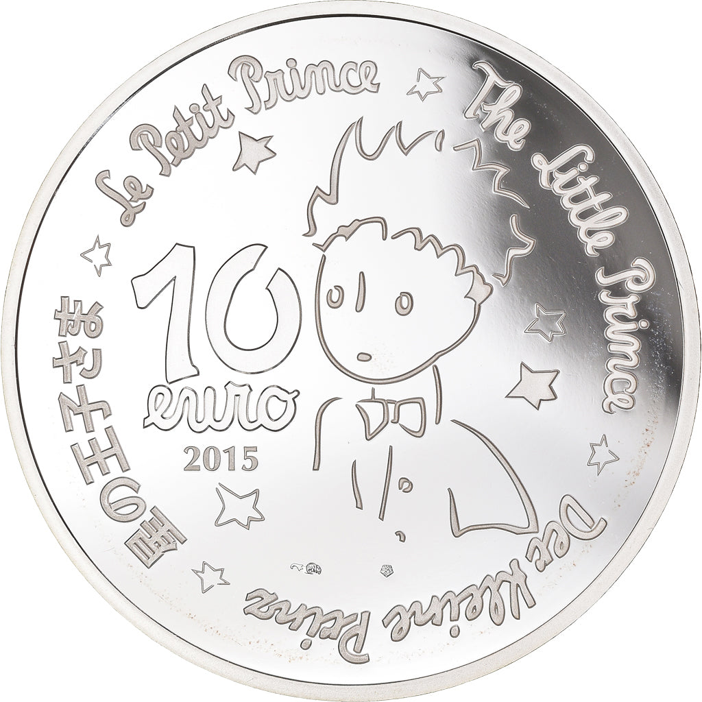 France, Monnaie de Paris, 10 Euro, Petit Prince - Etoiles Guides, 2015, Paris