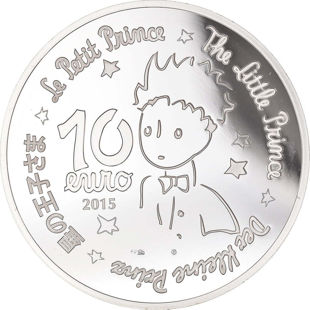 France, Monnaie de Paris, 10 Euro, Petit Prince - Essentiel invisible, 2015