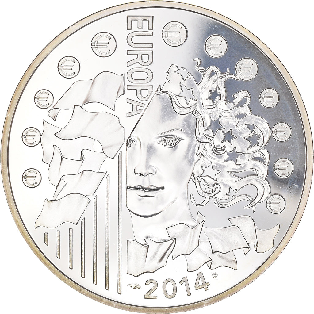 Francia, Monnaie de Paris, 10 Euro, Europa, Agence Spatiale Européenne, 2014