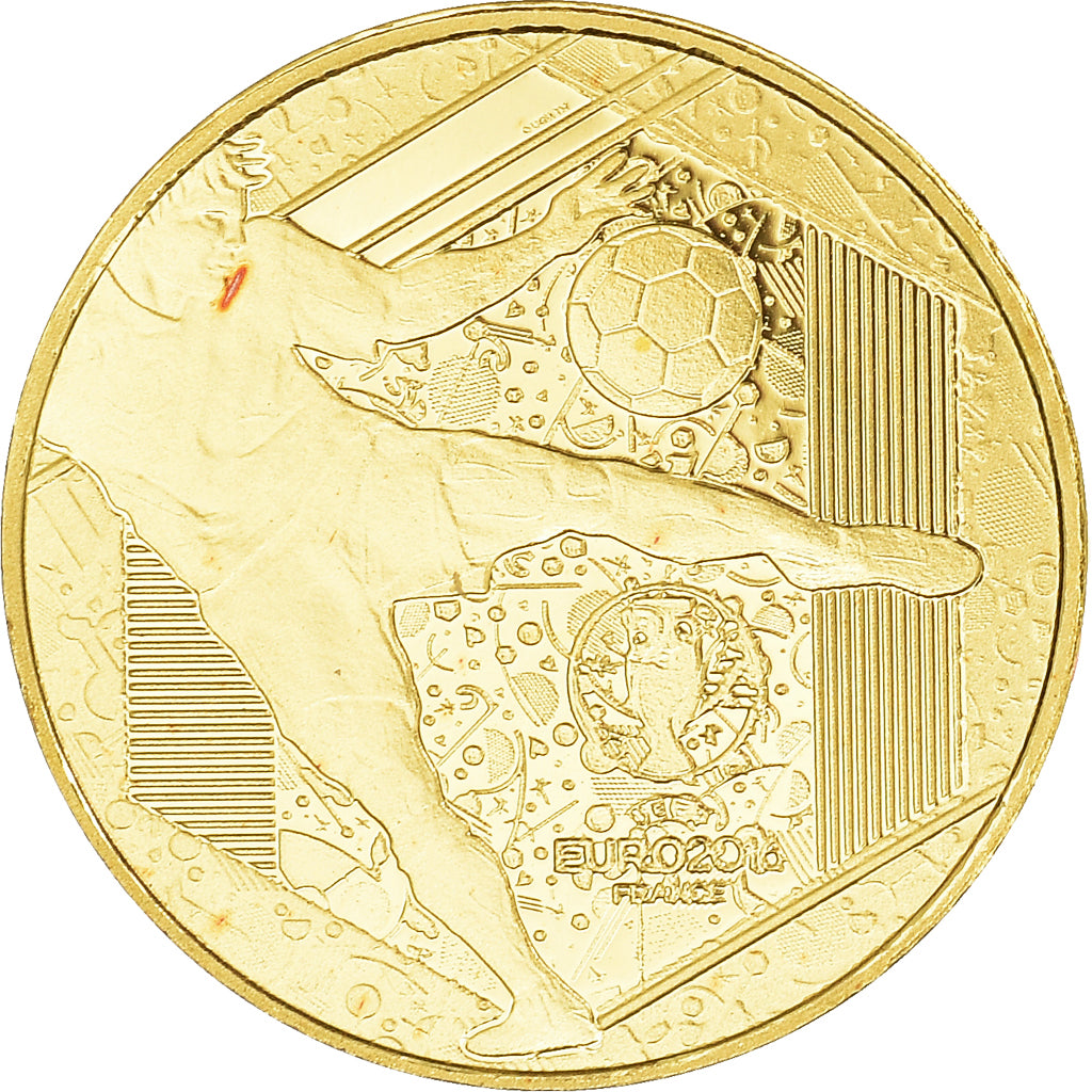 Francja, Monnaie de Paris, 5 Euro, UEFA Euro 2016, Reprise, 2016, Paris, BE