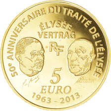 Francja, 5 Euro, Europa, Traité de l'Elysée, 2013, Paris, BE, MS(65-70)