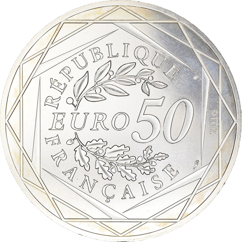 Francia, 50 Euro, Le Petit Prince, 2016, Paris, BE, SPL+, Argento, Gadoury:EU836