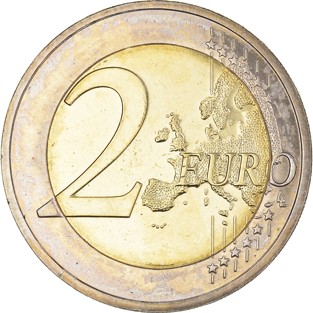 Alemania, 2 Euro, Niedersachsen, 2014, Stuttgart, Colourized, SC+, Bimetálico