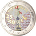 Portugal, 2 Euro, 25 de Abril, 2014, Colourized, UNZ+, Bi-Metallic