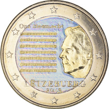 Luxemburg, 2 Euro, Hymne National, 2013, Utrecht, Colourized, UNZ+, Bi-Metallic