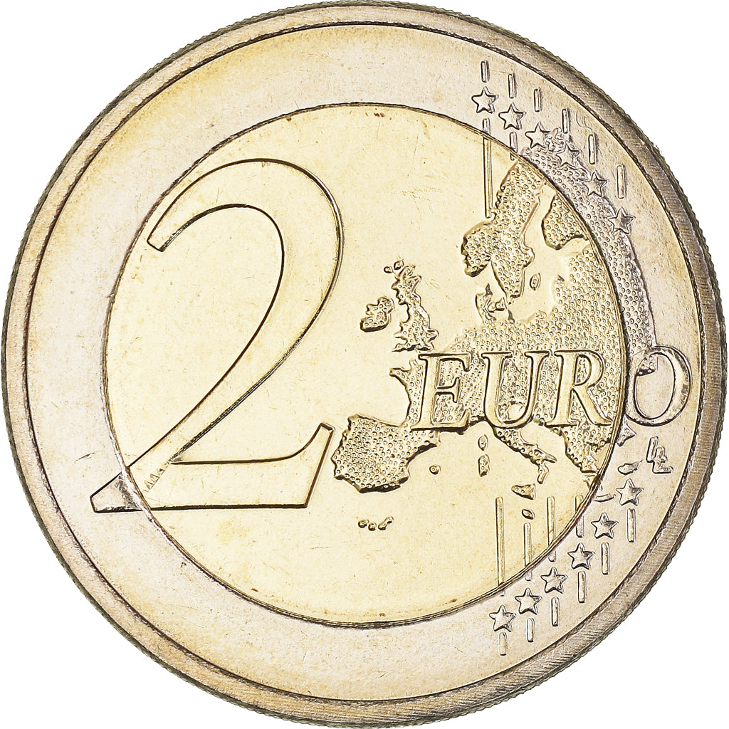 Luxemburg, 2 Euro, Hymne National, 2013, Utrecht, Colourized, UNZ+, Bi-Metallic