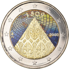 Finlândia, 2 Euro, Autonomy, 2009, Vantaa, Colourized, MS(64), Bimetálico