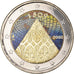 Finlândia, 2 Euro, Autonomy, 2009, Vantaa, Colourized, MS(64), Bimetálico