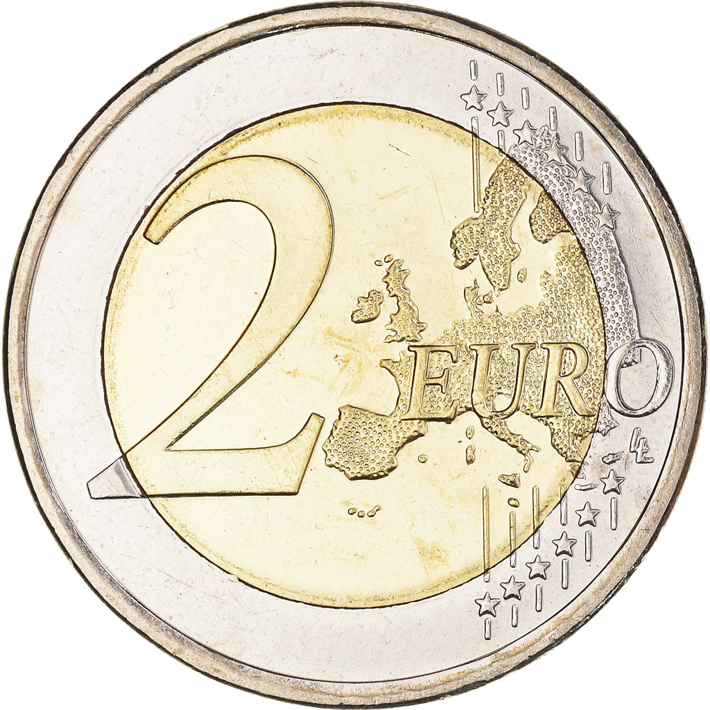 Finlândia, 2 Euro, Autonomy, 2009, Vantaa, Colourized, MS(64), Bimetálico
