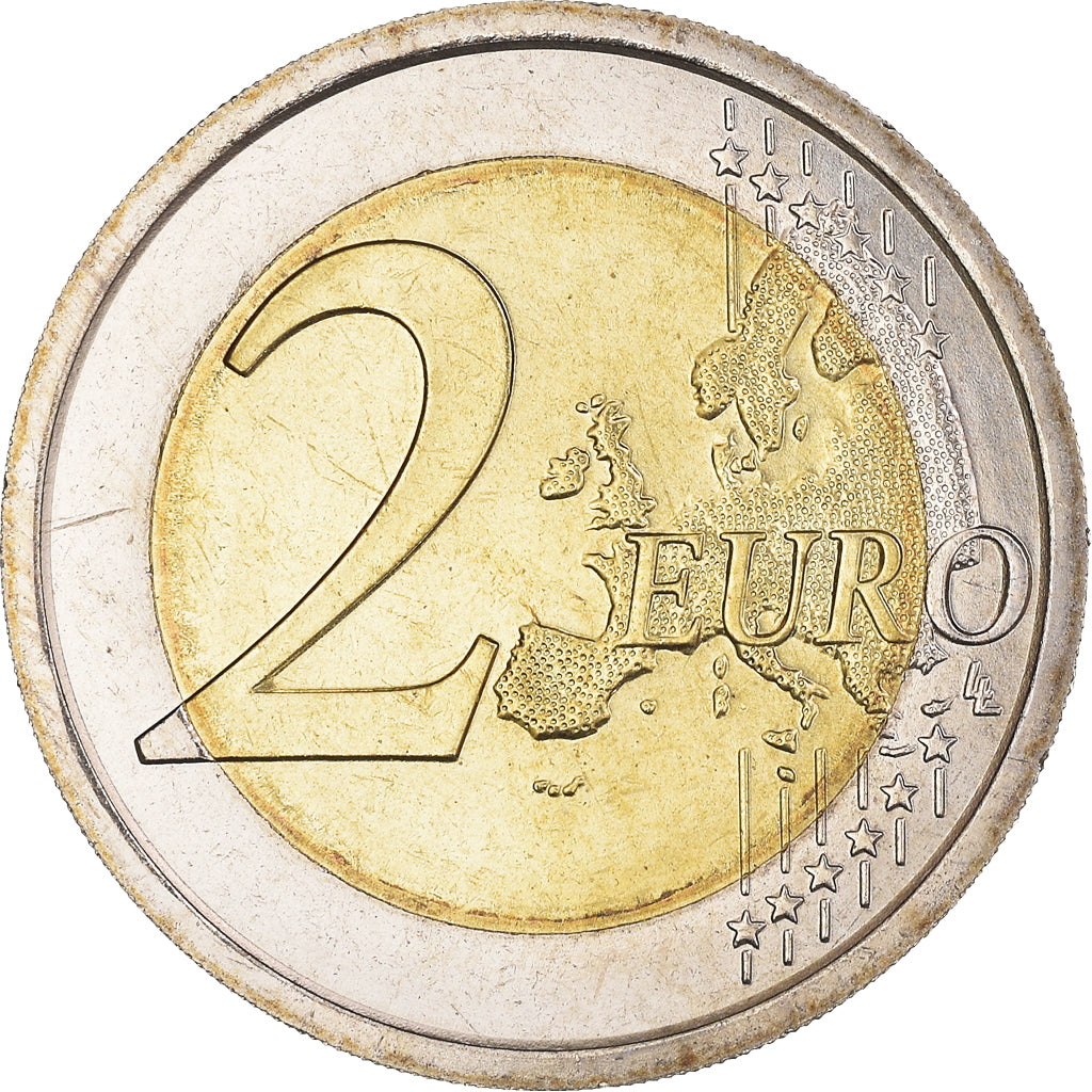 Italy, 2 Euro, Boccaccio, 2013, Rome, Colourized, MS(64), Bi-Metallic, KM:251
