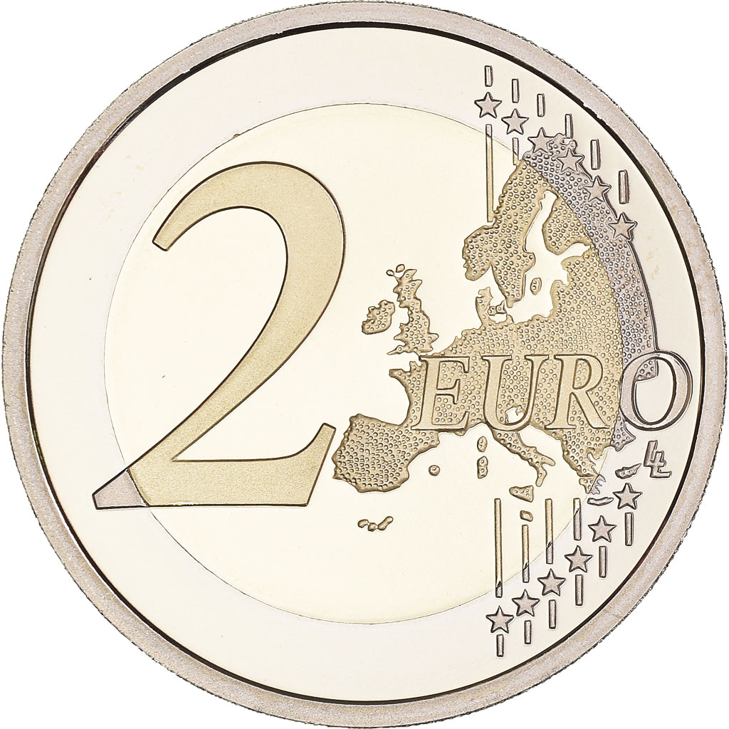 Francia, 2 Euro, François Mitterrand, 2016, Paris, BE, FDC, Bimetálico