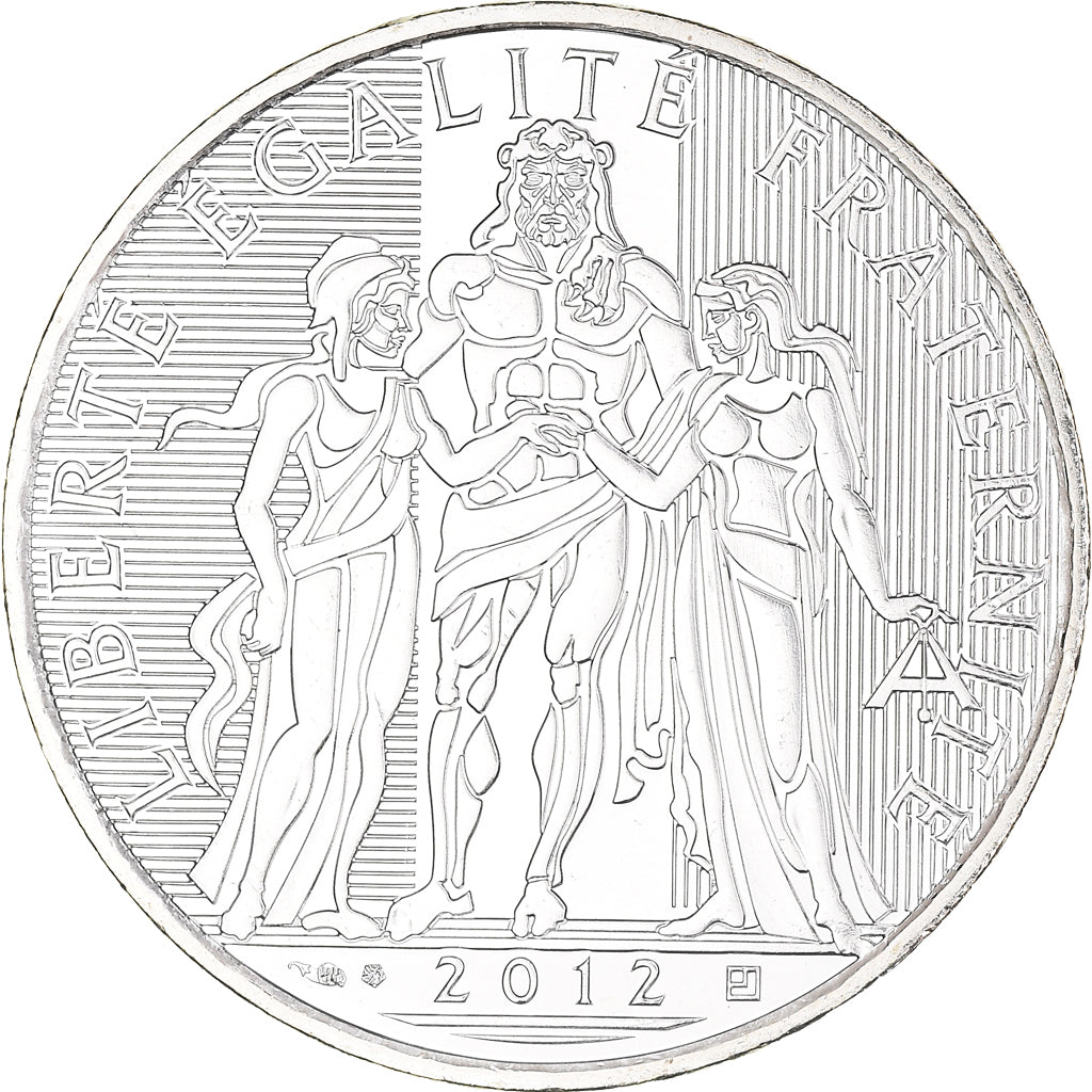 France, Hercule, 10 Euro, 2012, Paris, FDC, MS(65-70), Silver, Gadoury:EU 516