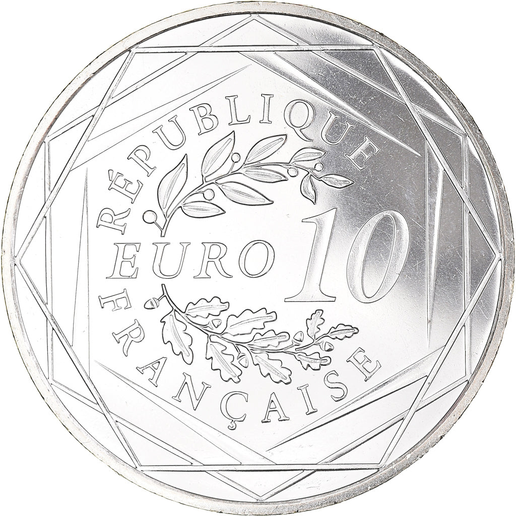 France, Hercule, 10 Euro, 2012, Paris, FDC, MS(65-70), Silver, Gadoury:EU 516