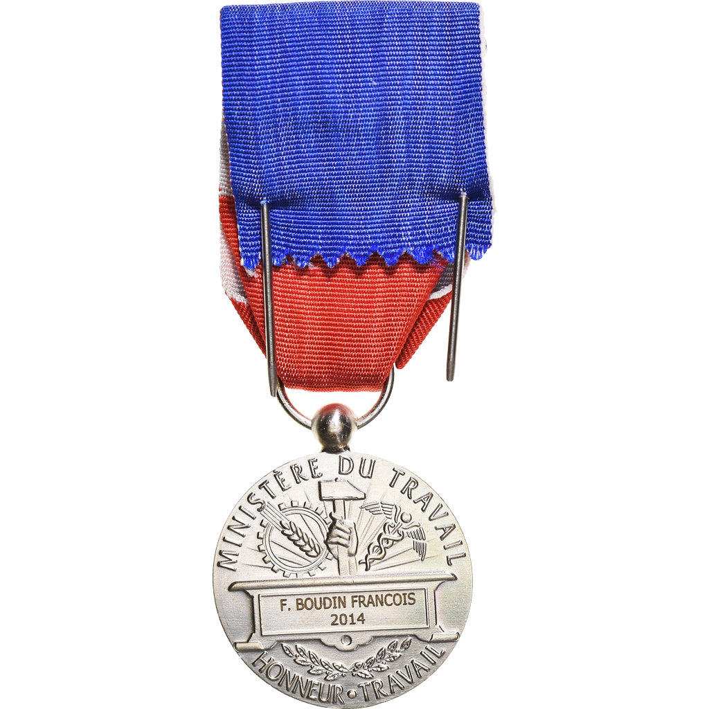 França, Médaille d'honneur du travail, Medal, 2014, Não colocada em