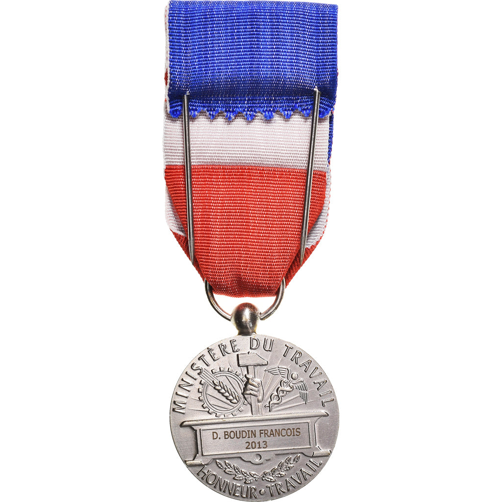 France, Médaille d'honneur du travail, Medal, 2013, Uncirculated, Silver, 27