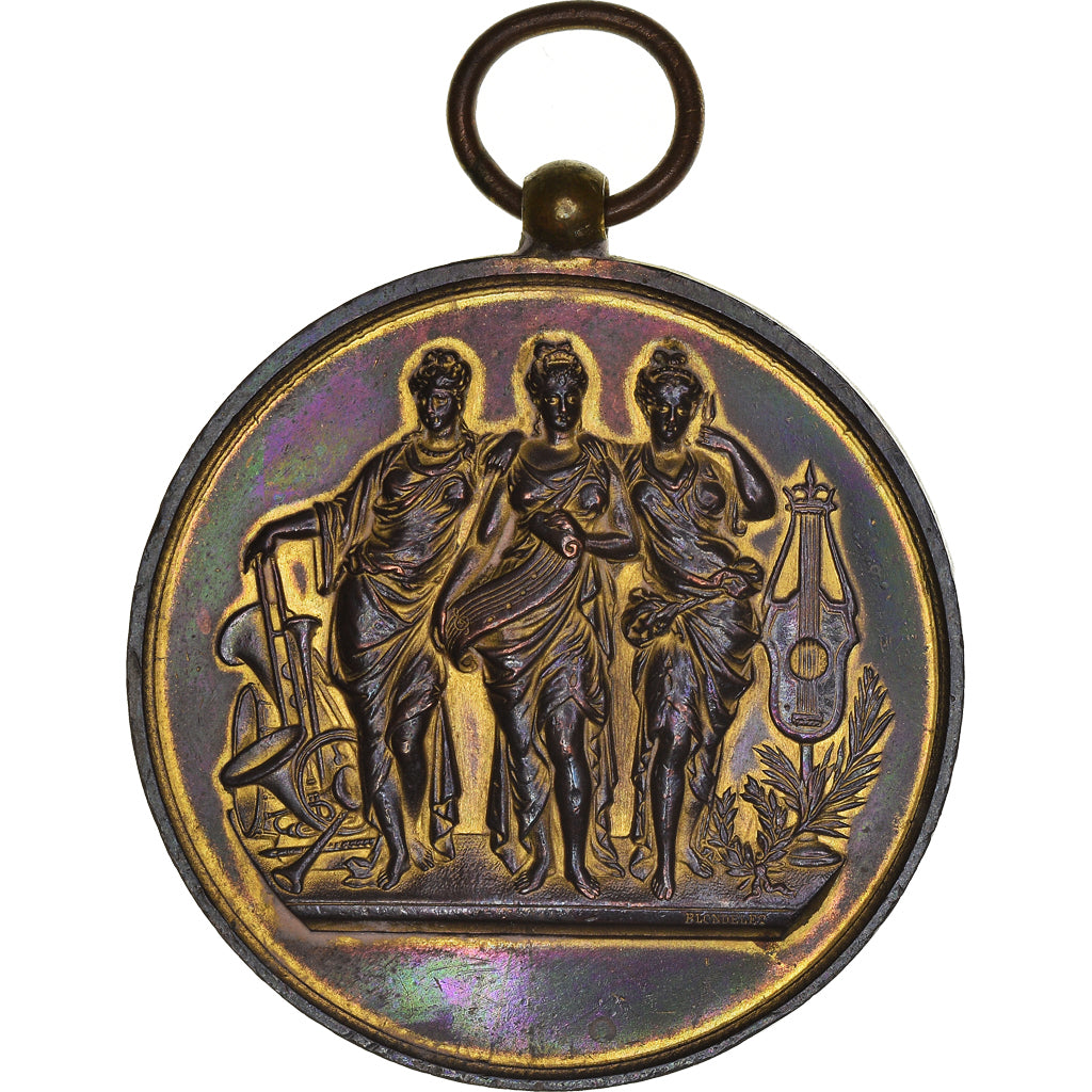 França, Medal, Festival de Musique, Verquigneul, Pas-de-Calais, 1896