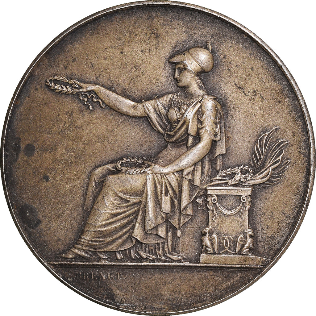Francja, Medal, Cours Commercial du 3ème Arrondissement, Paris, 1912, Brenet