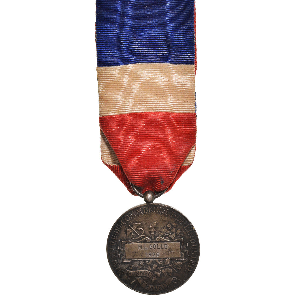 Francia, Ministère du Commerce et de l'Industrie, medalla, 1926, Muy buen